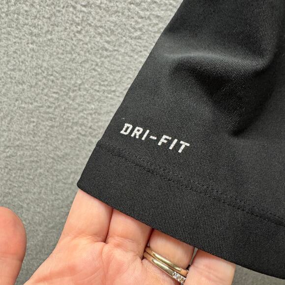 Nike Tank Top Womens 1X Black Racerback Activewear Pullover Dri Fit Gym Training - Picture 4 of 6